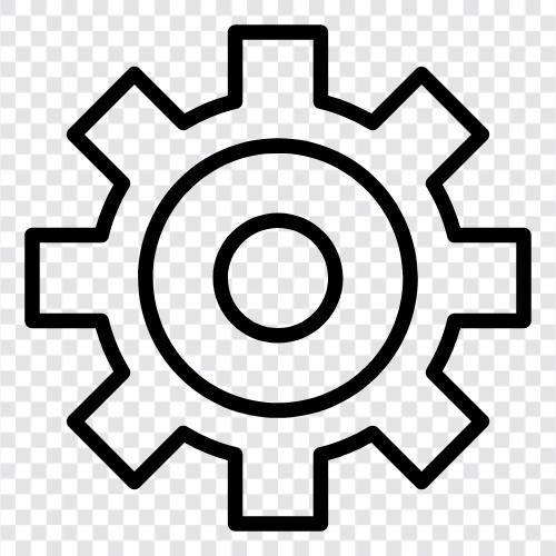 machine, mills, turning, gears icon svg