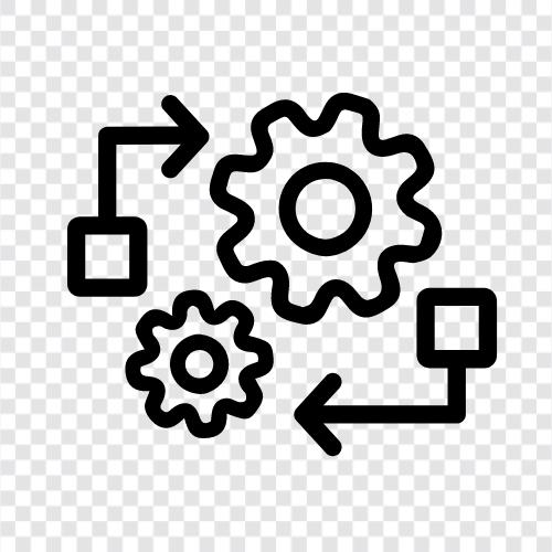 machines, gears, parts, motor icon svg