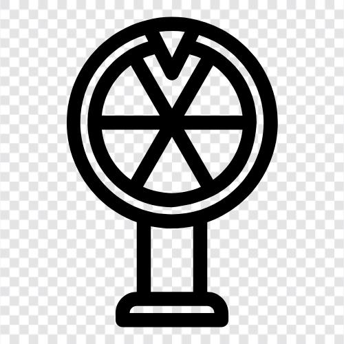 magic, wheel, prediction, tarot icon svg