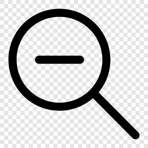 magnifier with zoom, magnifier with magnification, magnifying glass with zoom, magnifier zoom out Значок svg