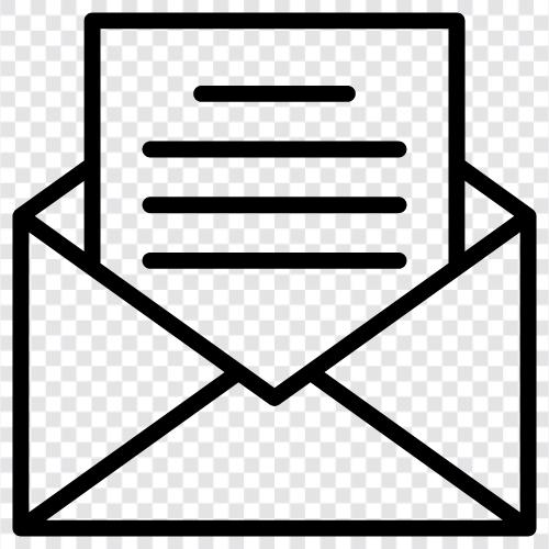 почта, список рассылки, подписка на рассылку, ведение списка рассылки Значок svg