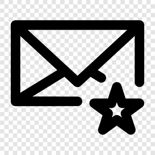 Звезда почты, приложение почтовой звезды, звезда почтовой почты для макарон, звезда почты для Значок svg