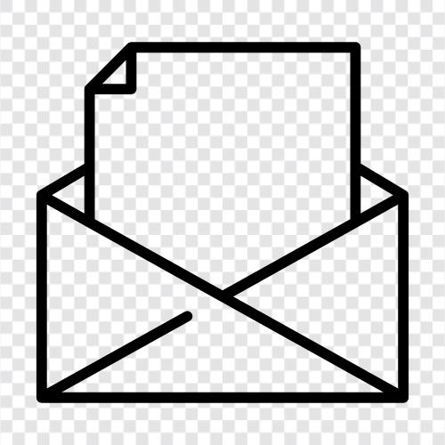 Mailing, Post, Brief, Briefumschlag symbol