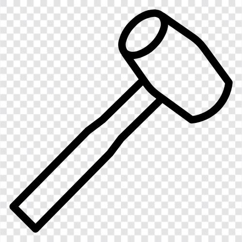 mallets, malletting, malletting tools, mallet heads icon svg