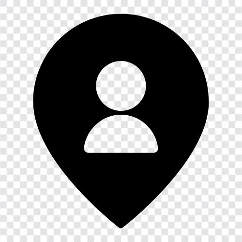 man pin, human location, human identification, man identification icon svg