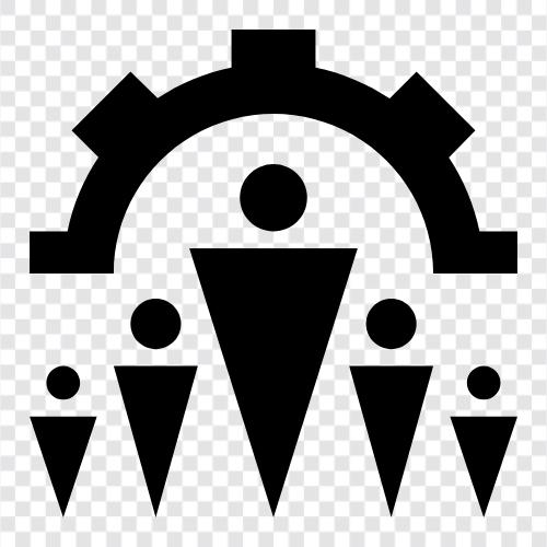 management, personnel, training, development icon svg