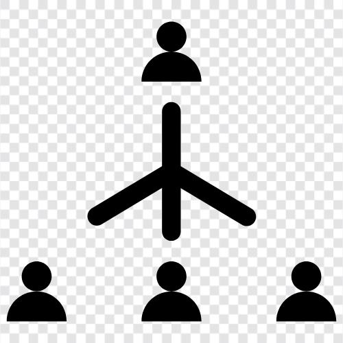 Management, Structure, Hierarchy, Organization icon svg