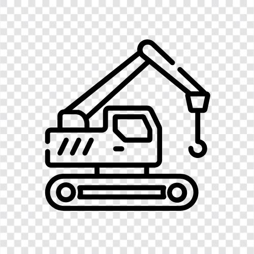 manufacturing, construction, heavy equipment, Crane icon svg