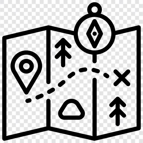 map coordinates, map projection, Map path icon svg