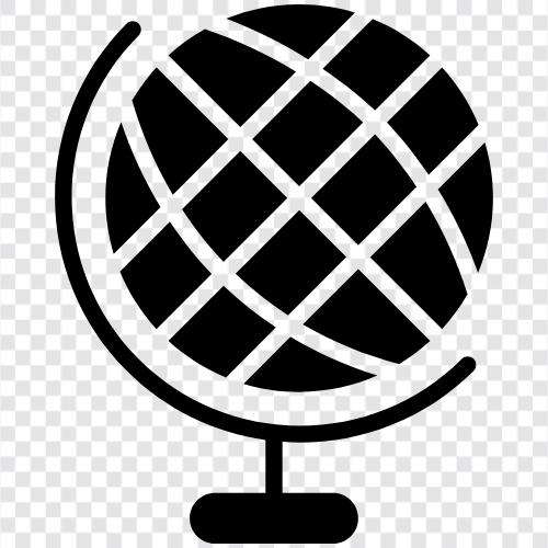 map, globe, world, land icon svg