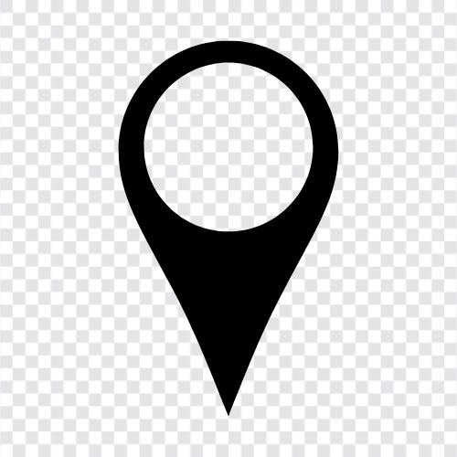 Karte, Lage, GPS, Koordinaten symbol