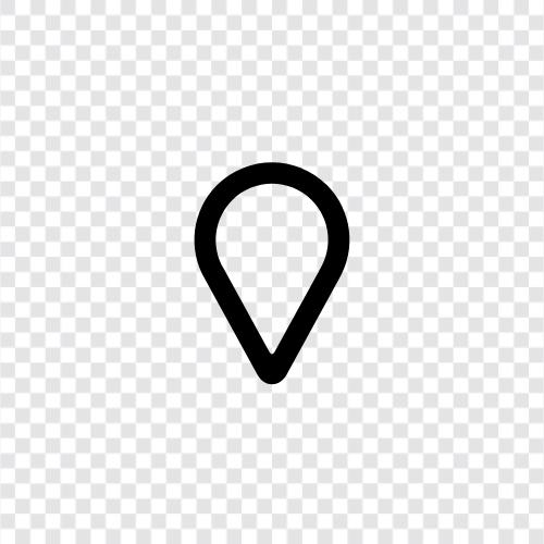 map marker, map point, map direction, map location icon svg