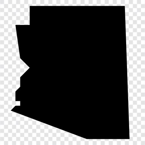 map of arizona, map of the state of arizona, arizona map icon svg