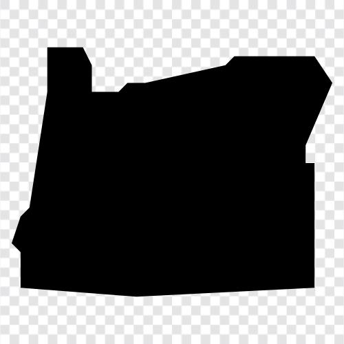 map of oregon, map of oregon state, oregon map icon svg