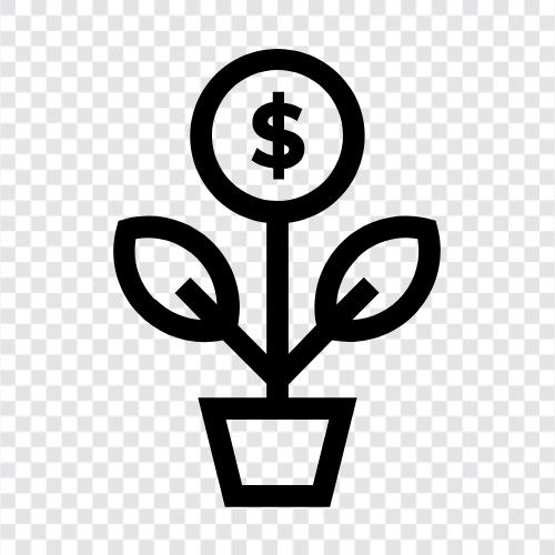 margin, return, earnings, cash flow icon svg