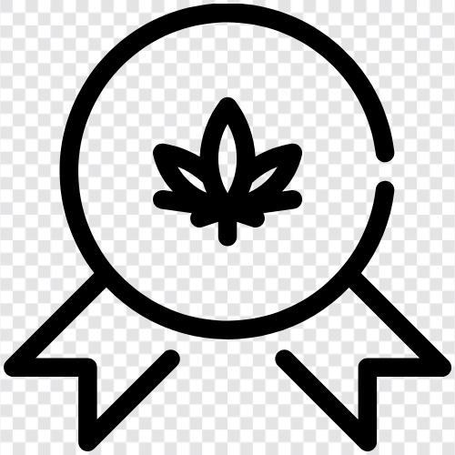 marijuana award, weed medal, weed award, cannabis medal icon svg