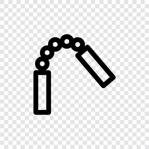 martial arts, selfdefense, weapon, nunchaku icon svg