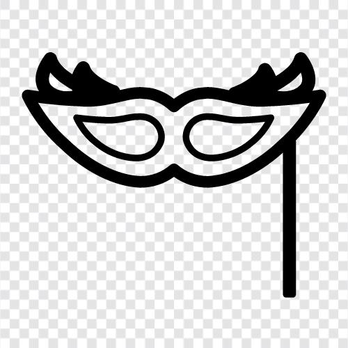 masquerade, costume, fantasy, fun icon svg