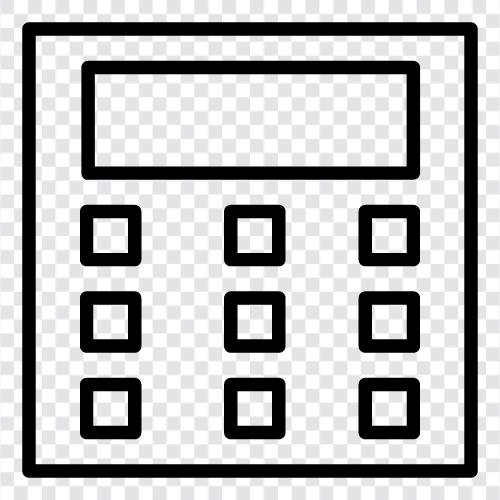 Mathematik, Algebra, Trigonometrie, Kalkülrechner symbol