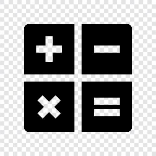 math, algebra, algorithms, trigonometry icon svg