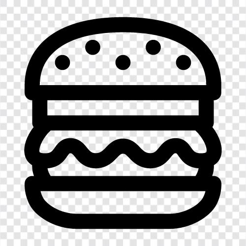 McDonalds, фастфуд, Hamburgers, Burger Значок svg