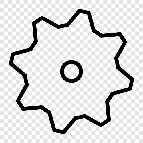 Mechanismus, Rad, Spindel, Achse symbol