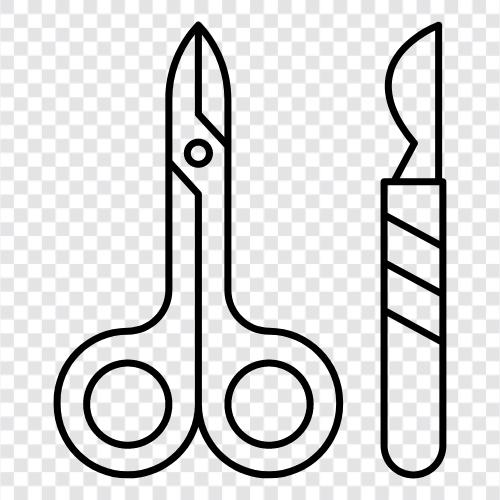 medical, surgery, medical equipment, knives icon svg