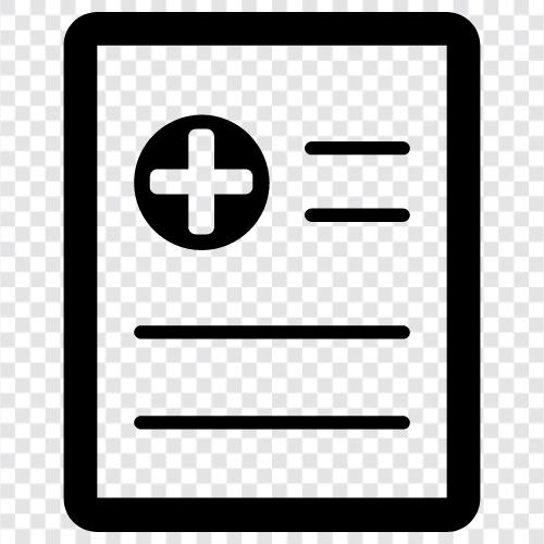 medical report, medical report writer, medical report software, medical report services icon svg