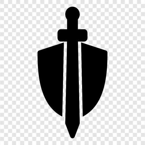 medieval, medieval swords and shields, medieval armor, medieval weapons icon svg