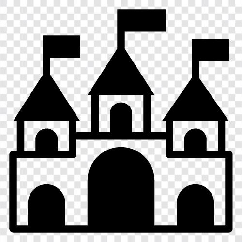 medieval, fortress, keep, turret icon svg