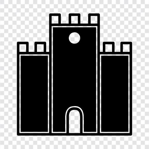 medieval, old, architecture, history icon svg