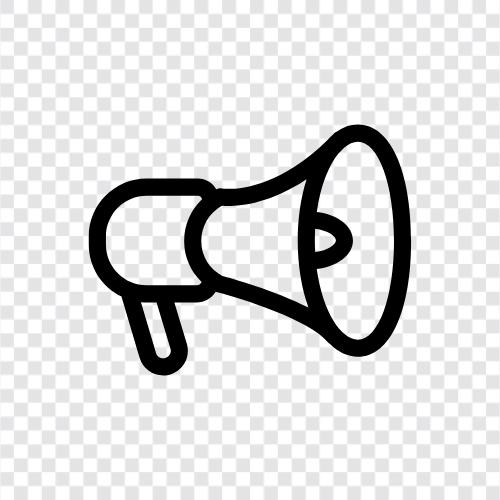 megaphones, handheld megaphones, loud speaker, speakerphone icon svg