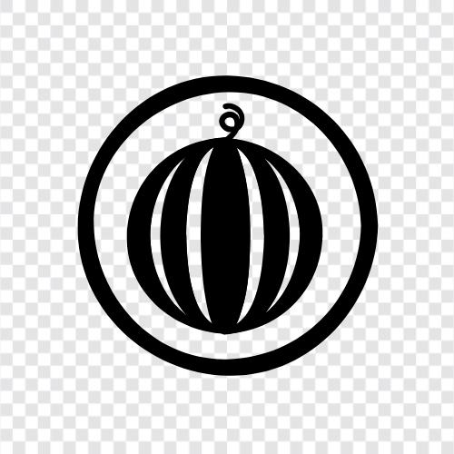 Melone, Cantaloupe, Honigtau, Obst symbol