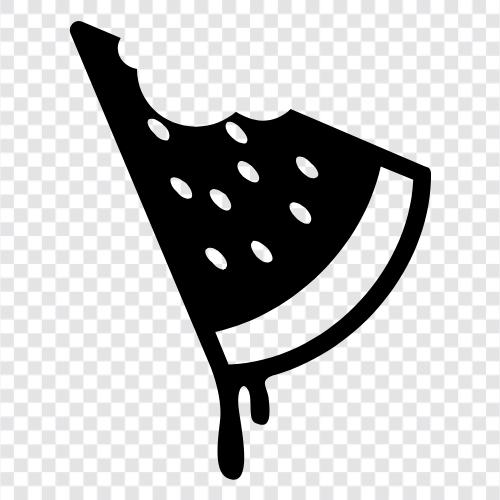 Melonen, Cantaloupe, Honigtau, Wassermelone symbol