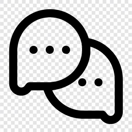 messaging, chat app, messaging app, conversation icon svg