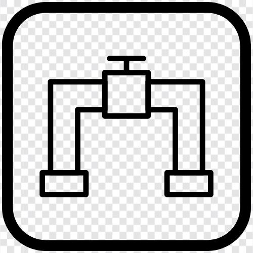 metal, plastic, fittings, valves icon svg