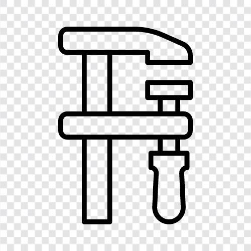 metal, tool, clamp, hold icon svg