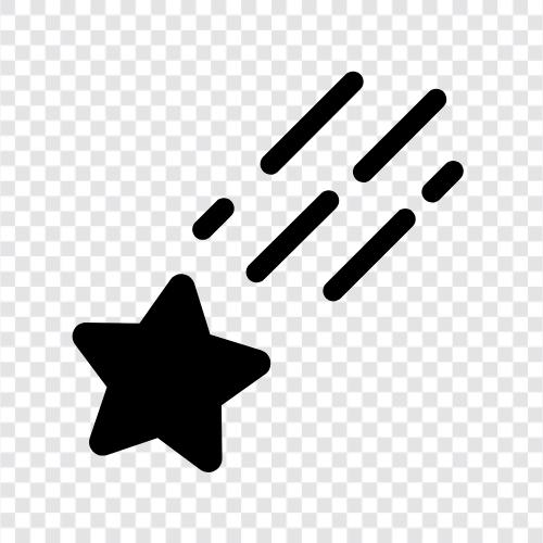 Meteor, Sternschießen, Meteorschauer, Astronomie symbol