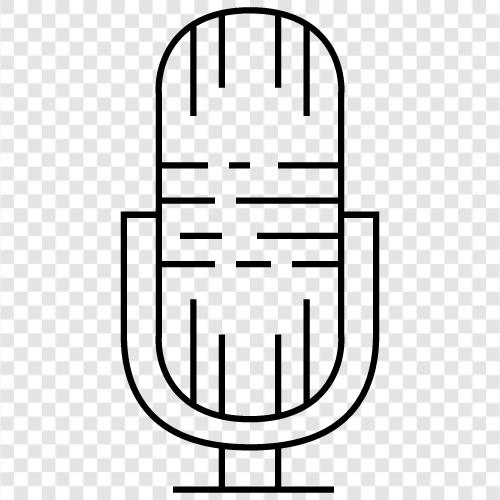 microphone, voice, recording, podcast icon svg