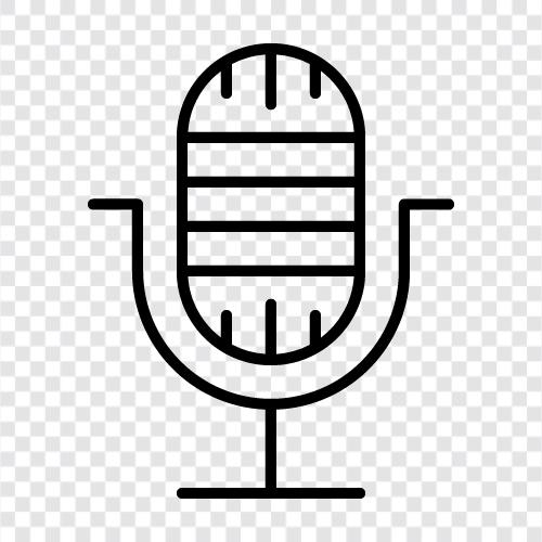 Mikrofon, Mikrofone, Aufnahme, Audio symbol