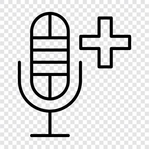 mikrofon, ses, podcast, kayıt ikon svg