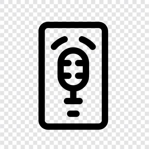 microphone, voice recorder, voice recorder app, voice recorder for android icon svg