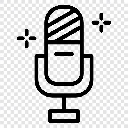 Mikrofon, Stimme, Voice Recorder, Recorder symbol