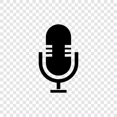 microphones, recording, audio, sound icon svg