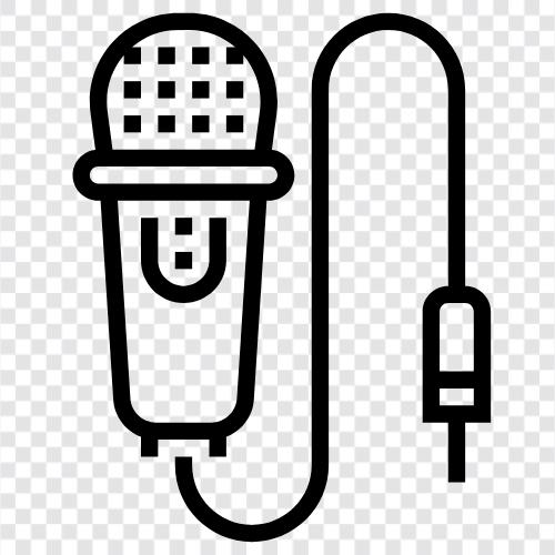 Mikrofone, Audiomikrofone, Stimmmikrofone symbol