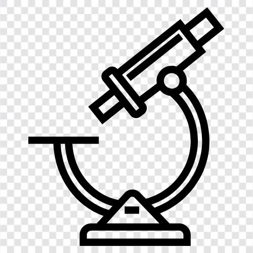 microscope lens, microscope eyepiece, microscope camera, microscope accessories icon svg