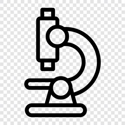 Mikroskop, Mikroskope, optisches Mikroskop, digitales Mikroskop symbol