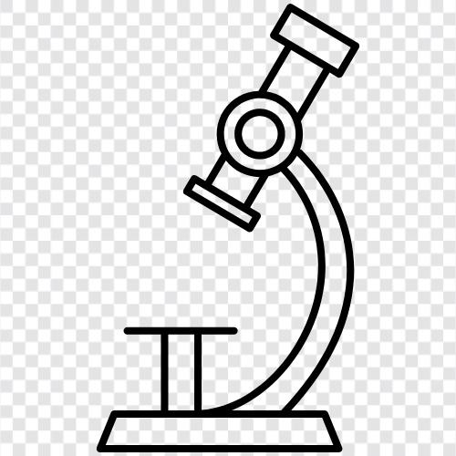 Mikroskop, Mikroskopausrüstung, Mikroskopteile, Mikroskopreparatur symbol
