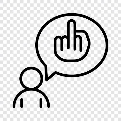 middle finger, rude, insult, despise icon svg