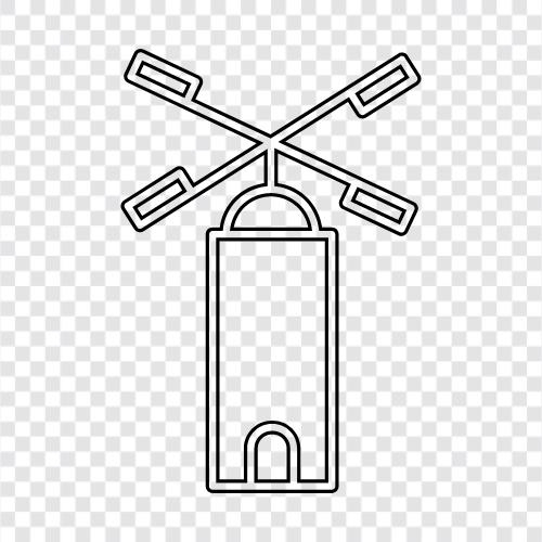 mill, turbine, energy, renewable icon svg